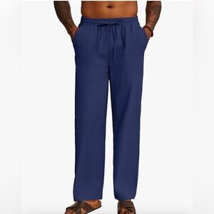 Men’s Casual Elastic Waist Cotton Pants/Scrubs 2XL *NEW*